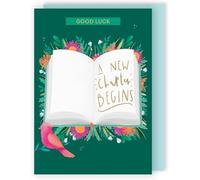 Good Luck A New Chapter Magical Adventures Await! Good Luck Greeting Card ELML075
