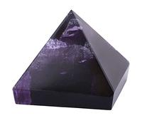 Good Luck Amethyst Pyramid, Home Decoration and Gifts,Beautiful and Functional,Ancient Egypt Blessing with Crude Grain for Home Decoration