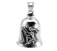 Good Luck Bell Motorcycle, Good Luck Riding Motorcycle Charm, Motorcycle Biker Rock Punk Bell for Men, Women, Him, Father, Dad, Boyfriend