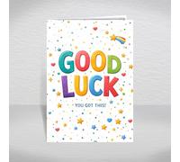 Good Luck Card - A5 “You Got This” Design, Greeting Card for Exams, New Job, Driving Test, University or Travelling, Printed Message Inside: Wishing You All the Very Best