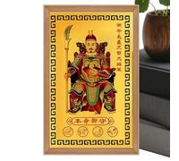 Good Luck Card - Ancient Design Keepsake, Large Prayer Card Set with Envelope, Spiritual Greeting with Motif, Motivational for Family Friends, Men Pattern for Women Dad Mother