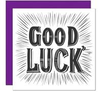 Good Luck Card Mens Womens Colleague Co Worker New Job Card 145x145mm