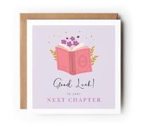 Good Luck Card, Next Chapter, New Job, New Home, Divorce, Moving Away, Farewell, Congratulations
