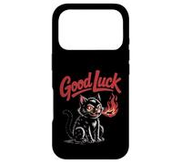 Good Luck Cat - Playful Monster Flame Art Case for iPhone 17 Pro