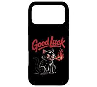 Good Luck Cat - Playful Monster Flame Art Case for iPhone 17 Pro Max