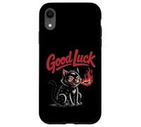 Good Luck Cat - Playful Monster Flame Art Case for iPhone XR