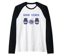 Good Luck Eye, Karma & Good Fortune Gift Ideas Raglan Baseball Tee