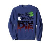 Good Luck Have Fun Don't Die Gamer Saying GLHF Gamer Design Sweatshirt
