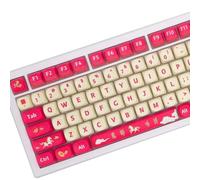Good Luck in the Year of the Horses Dye Sublimations Keyboards Keycaps 128Pcs MOAs Profile Cover for 61/64 / 75/98 / 104/108 Good Luck in the Year of the Horses
