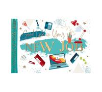 Good Luck in your New Job Card - Gold Foil Finish for male/female