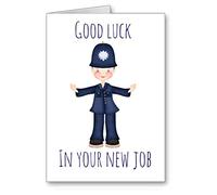Good Luck New Job Police Policeman Card Officer Policewoman