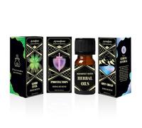 Good Luck, Protection, Open Road Herbal Oil Diffuser Blends by Aromafume | 3 x 10ml/0.33 fl oz| Aromatherapy Oils for Manifestation & Mindfulness | Non-Toxic, Vegan, Cruelty-Free