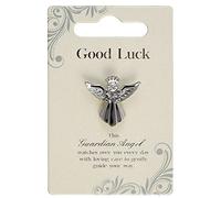 Good Luck Silver Coloured Angel Pin With Gem Stone Sentimental Gift Idea