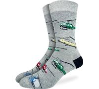 Good Luck Sock Men's Airplanes, Trains & Cars Socks, Adult, Helicopter, One Size
