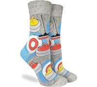 Good Luck Sock Men's American Flag & Presidents Socks, Adult, Curling House, Small