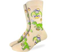 Good Luck Sock Men's American Flag & Presidents Socks, Adult, Easter Dinosaur, Large
