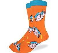 Good Luck Sock Men's American Flag & Presidents Socks, Adult, Flying Rocket Pigs, One Size