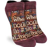 Good Luck Sock Men's American Flag & Presidents Socks, Adult, Go to the Library, One size