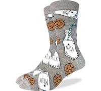 Good Luck Sock Men's Bigfoot & Yeti Socks, Adult, Milk & Cookies, One Size