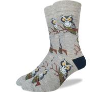 Good Luck Sock Men's Bird Socks, Adult, Perching Owl, Large
