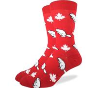 Good Luck Sock Men's Canada Socks, Adult, Canada - Maple Leaf & Beaver, One size