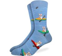Good Luck Sock Men's, Dogs - Corgi Kayaking, One size