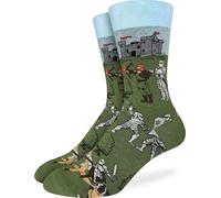 Good Luck Sock Men's Knights & Dragons Socks, Adult, Medieval Knights, Mens, Large