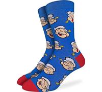 Good Luck Sock Men's Marijuana Socks, Adult, Popeye, Faces, Mens, Large