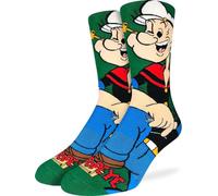 Good Luck Sock Men's Marijuana Socks, Adult, Popeye, Kneeling, Mens, Large