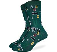 Good Luck Sock Men's Math & Science Socks, Adult, Circuit Board, Large
