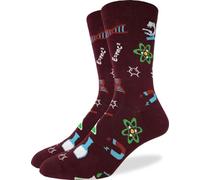 Good Luck Sock Men's Math & Science Socks, Adult, Science Lab, Large