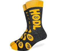 Good Luck Sock Men's Money Socks, Adult, Bitcoin, Hodl, Mens, Large