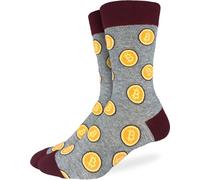 Good Luck Sock Men's Money Socks, Adult, Bitcoin, X-Large