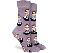 Good Luck Sock Men's Ruth Bader Ginsburg Socks, Adult, Ruth Bader Ginsburg, Purple, Small