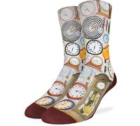 Good Luck Sock Novelty Crew Socks for Adults - For Men, Women and Teens, Clocks, Mens, Large