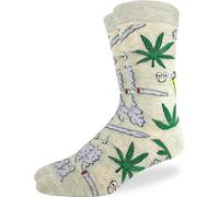 Good Luck Sock Socks Men's Crew Socks - Stoned Marijuana (7-12) 1430