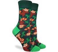 Good Luck Sock Women's Animal Print Socks, Adult, Animals - Playful Red Panda, One Size