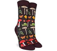 Good Luck Sock Women's Mushroom Socks, Adult, Food - Mushrooms, Snails and Bugs, One Size