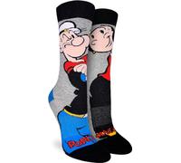 Good Luck Sock Women's Popeye Socks, Adult, Popeye, Popeye and Olive, Womens, Small