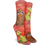 Good Luck Sock Women's Sesame Street Socks, Adult, Sesame Street, Big Bird and Snuffleupagus, One size