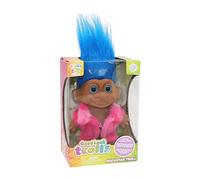 Good Luck Trolls 4" Dolls | 80's Glam Fusion | Rainbow Figures | Nostalgic Toys for Best Playtime Fun | Collectible Troll Figures - Fashionable Material Doll, Rockstar