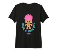 Good Luck Trolls Have A Good Day Cute Pink Troll Chest Logo Premium T-Shirt