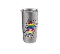 Good Luck Trolls Love Your Self Rainbow Stainless Steel Insulated Tumbler