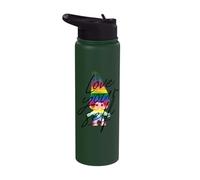 Good Luck Trolls Love Your Self Rainbow Stainless Steel Insulated Water Bottle