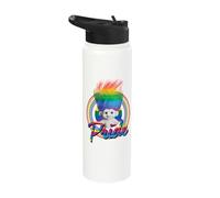 Good Luck Trolls Rainbow Hair Stainless Steel Insulated Water Bottle