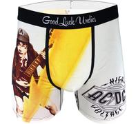 Good Luck Undies Men's AC/DC Boxer Brief Underwear, Ac/Dc, High Voltage, M