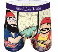 Good Luck Undies Men's Cheech & Chong Pass The Joint Boxer Brief Underwear - yellow - Large
