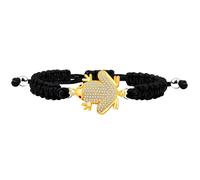 Good Lucky White/Gold/Black/Rose Gold Plated Toad Handmade Cubic Zirconia Adjustable Love Friendship Christmas Bracelets for Women YA4803