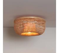 GOOD & MOJO Barbados ceiling lamp, natural, Ø 35 cm, bamboo E27