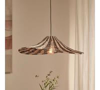 GOOD & MOJO Cuzco pendant light, natural/black, Ø 65 cm, jute